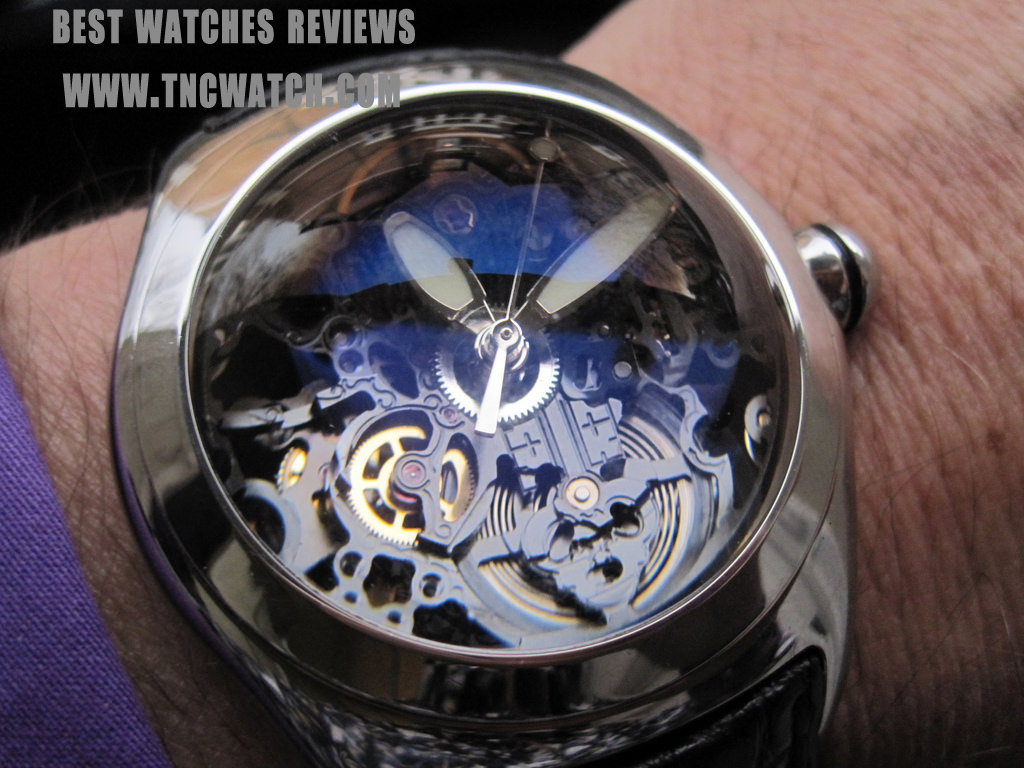 corum bubble skeleton watch diver chronograph replica